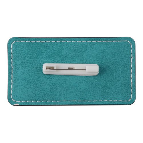 Leren badge 8,2 x 4,4 cm voor sublimatie - groen