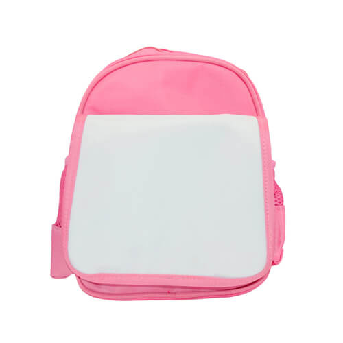 Mochila infantil sublimación rosa transferencia térmica