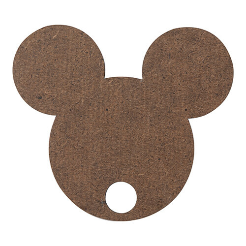 Naambadge van vezelplaat met glitter voor mok van 1200 ml voor sublimatie - Mickey
