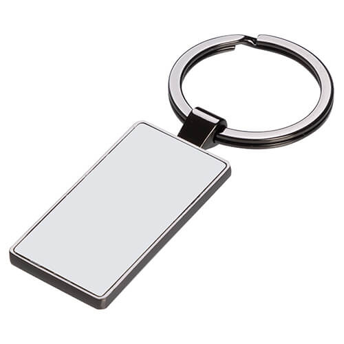 Μπρελόκ διπλής όψης 2,2 x 5,1 cm για εξάχνωση - μαύρο