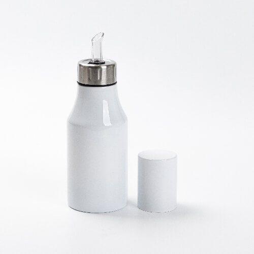 Dispensador de aceite de Steel inoxidable de 500 ml para sublimación - blanco