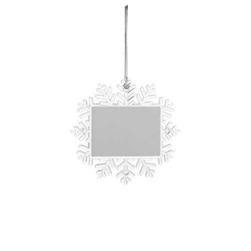 Adorno para árbol de Navidad - Copo de nieve de Ø 10,5 cm para impresión por sublimación