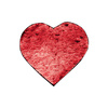 Two-colour sequins for sublimation printing and textile applications – red heart 22 x 19,5 cm