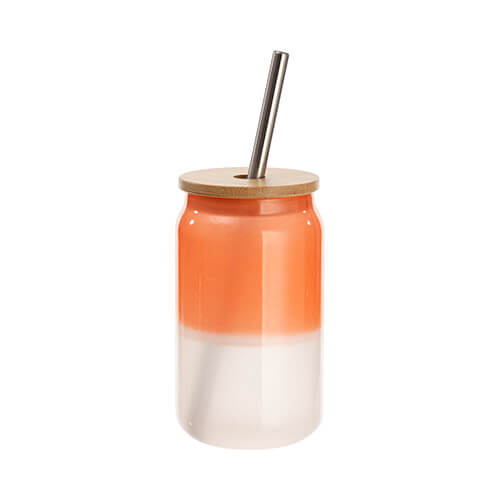 400 ml siltuma pārneses glāze sublimācijai - oranža