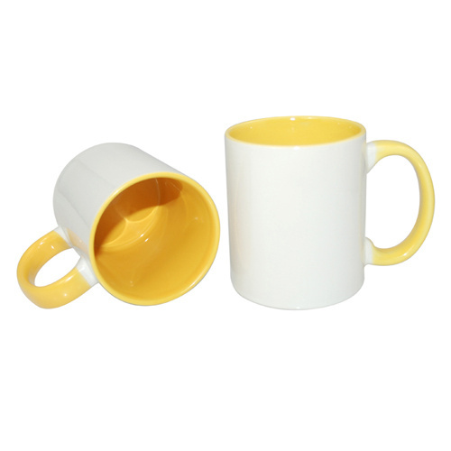 ECO 330 ml FUNNY kollane kruus Sublimatsioon termotransfeer