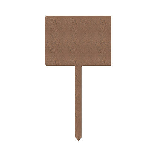 Trädgårdsplakett 9 x 17 cm i MDF för sublimering