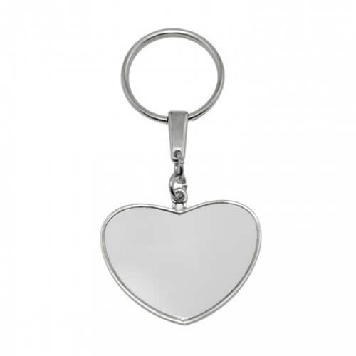 Metalni privjesak za ključeve u obliku srca za sublimacijski termalni transfer