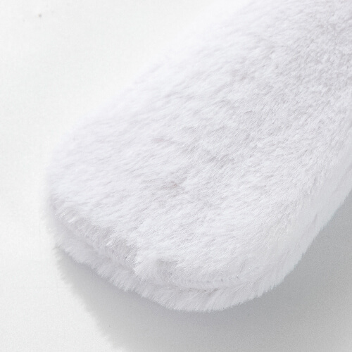 1000 ml long sublimation hot water bottle cover - white