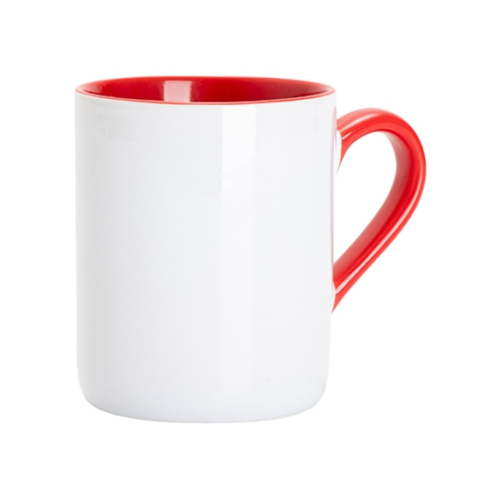 325 ml sublimation mug - with red interior and handle