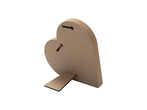 Fotolijst - hart in MDF voor sublimatie - 20,3 x 20,3 cm