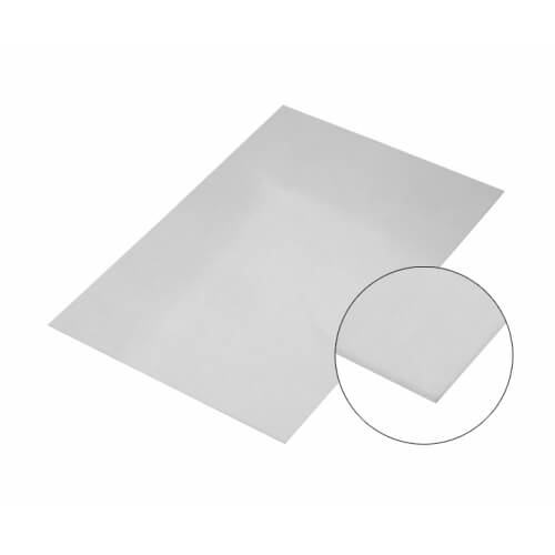 Silver mirror effect aluminium sheet 10 x 15 cm Sublimation Thermal Transfer