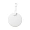 Leather luggage tag for sublimation - white circle