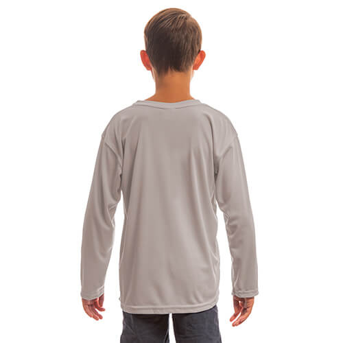 Tricoul solar cu mânecă lungă pentru tineret pentru sublimare - Athletic Grey