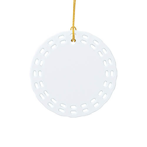 Műanyag akasztó szublimációhoz - kör lyukakkal