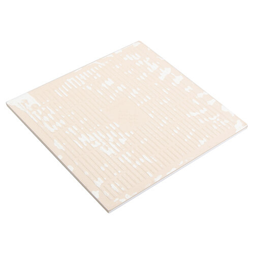 White ceramic tile 15 x 15 cm matte / mug pad