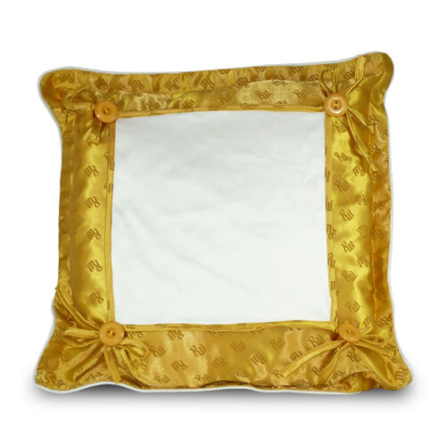 Funda de Almohada Super Calidad 40 x 40 cm Oro Sublimación Transferencia Térmica