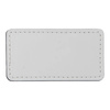Leather badge 8.2 x 4,4 cm for sublimation - white