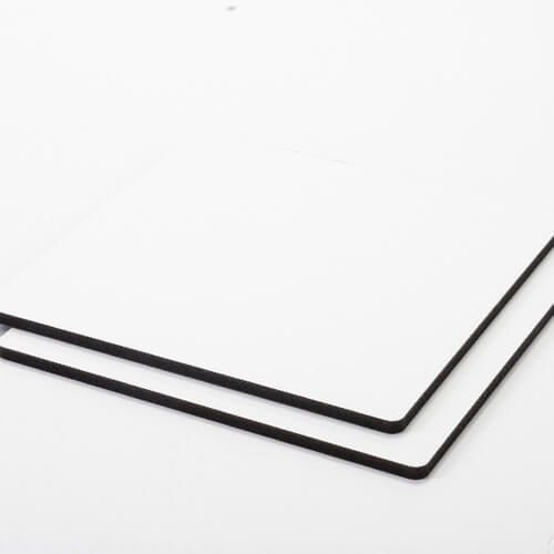 Fiberboard for sublimation 20 x 20 x 0.6 cm - 2 pcs. - black back