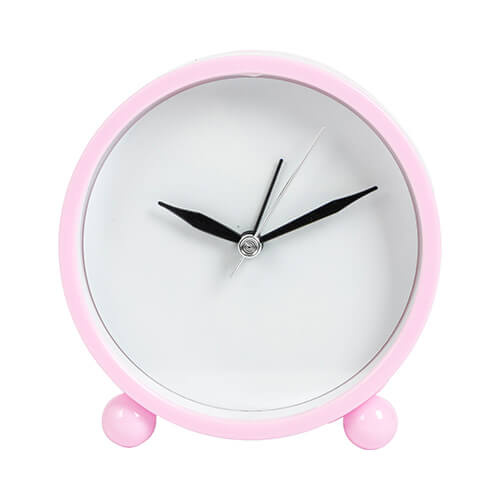 Szublimációs ébresztőóra - rózsaszín