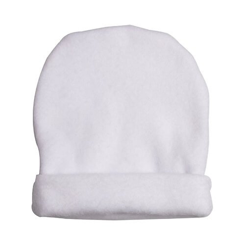 Bonnet bébé sublimation polaire - blanc