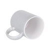 Mug 330 ml avec brocart pour sublimation - argenté