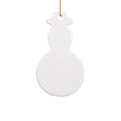 Pendentif en céramique pour sublimation - pupazzo di neve