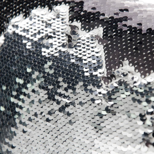 Örngott 40 x 40 cm med paljetter för sublimering - silver