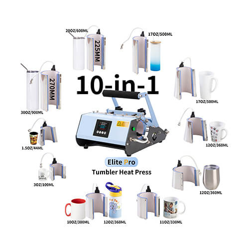 Kuppi- ja lasipuristin - Elite Pro 10-in-1 -malli