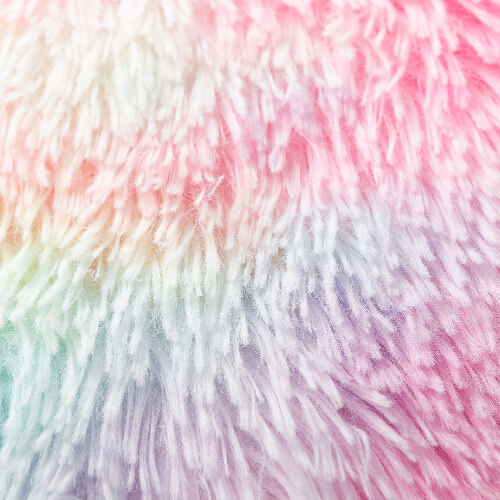 Färgglatt örngott 40 x 40 cm i långhårig fleece och mikrofiber för sublimering