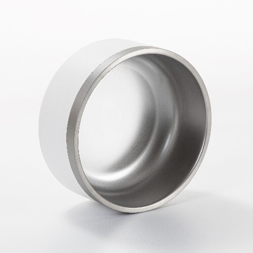 Stainless steel bowl 1900 ml for sublimation - white matt