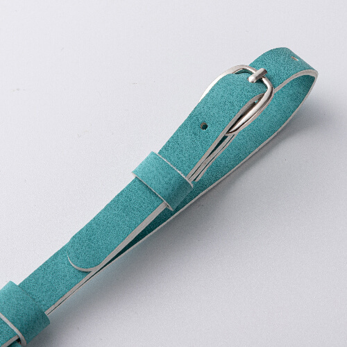 Leren bagagelabel / AirTag etui voor sublimatie - groen