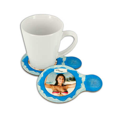 MDF mug coaster for sublimationi - with a handle