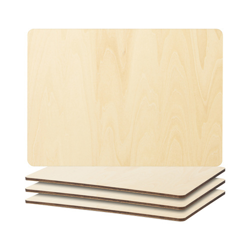 Set of 4 plywood placemats for printing