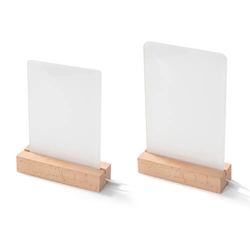 LED lempos pagrindas - stačiakampis 15 cm - šilta šviesa