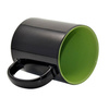 Magic mug 330 ml black with light green interior  Sublimation Thermal Transfer
