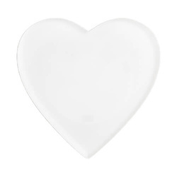 Acrylic badge with color LED backlight for sublimation - heart