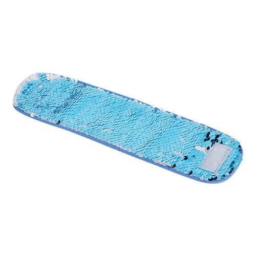 Bracelet avec paillettes bicolores pour sublimation - bleu ciel