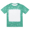 T-shirt Bombažna majica, podobna beljenju Zvezdnato zelena za sublimacijo