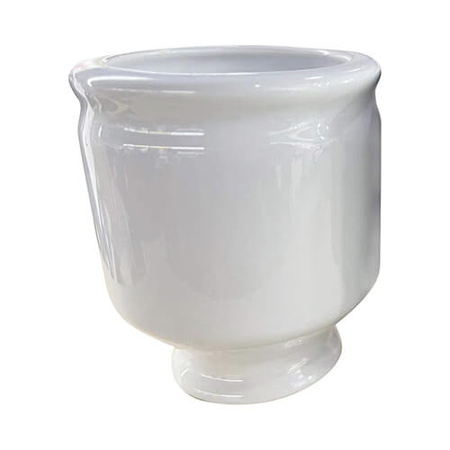 Witte keramische pot voor sublimatie