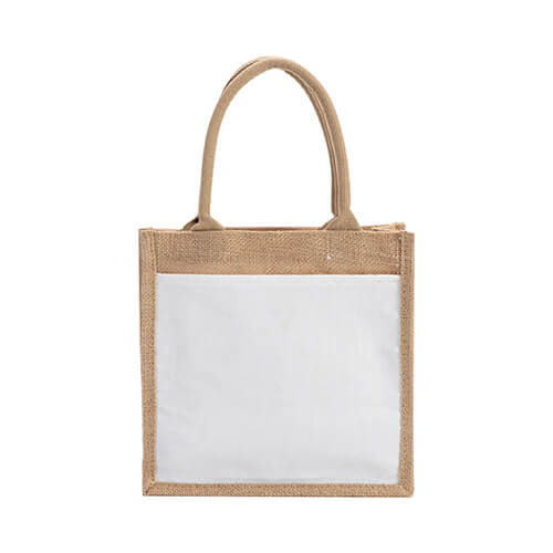 Vrečka iz jute 25 x 25 x 10 cm za sublimacijo