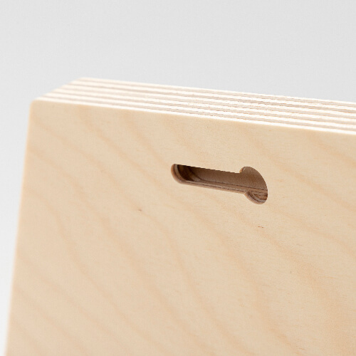 Marco de fotos hexagonal de madera contrachapada para sublimación - 30,5 x 25,4 cm