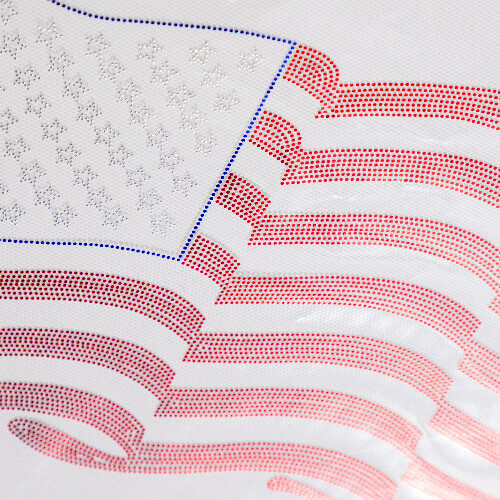 Zirkonia-arkki lämpösiirtoa varten - US flag