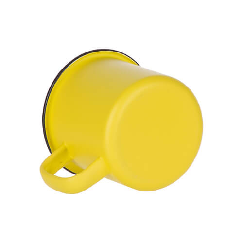 360 ml enamel mug for sublimation - yellow matt