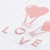 Feuille avec zircone cubique pour transfert thermique - love