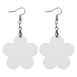 Earrings made of MDF for sublimation - flower