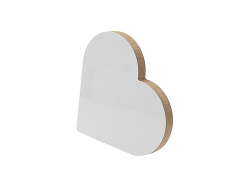 Cadre photo - cœur en MDF pour sublimation - 20,3 x 20,3 cm
