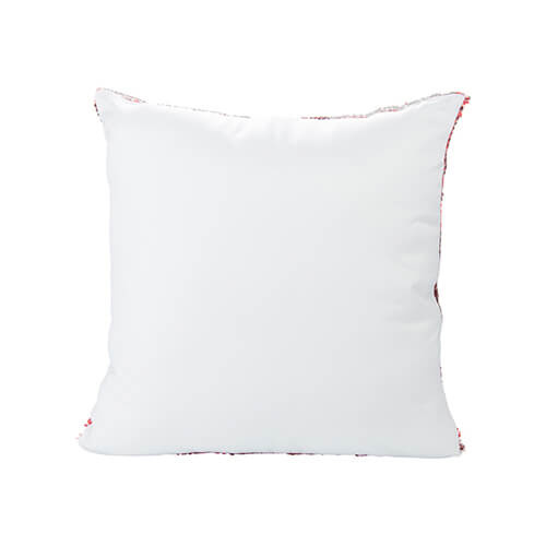 Kussensloop 40 x 40 cm met pailletten voor sublimatie - rood