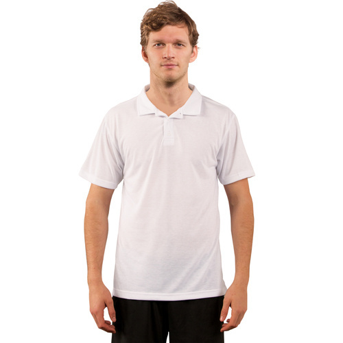 Polo Basic T-shirt voor sublimatie - wit