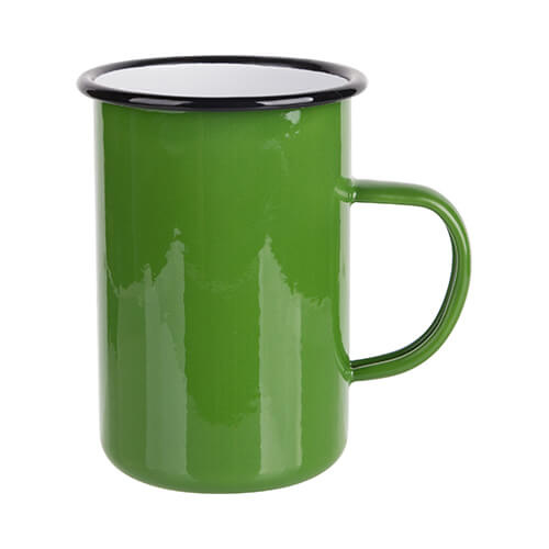 Taza metálica 450 ml para termotransferencia - verde