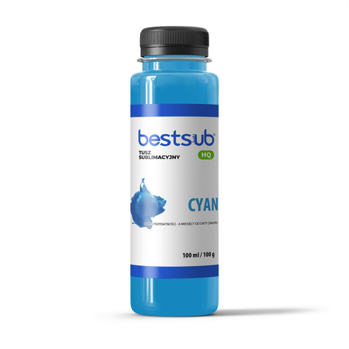 BestSub HQ sublimatie-inkt - Cyaan 100 ml sublimatie thermische overdracht